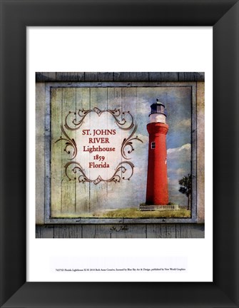 Framed Florida Lighthouse XI Print
