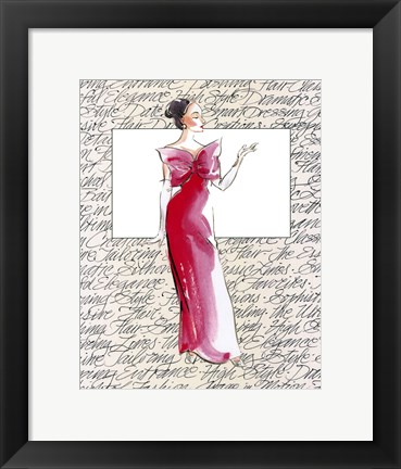 Framed 50&#39;s Fashion II Print