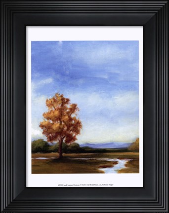 Framed Small Summer Horizons V Print