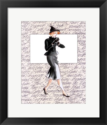 Framed 50&#39;s Fashion III Print