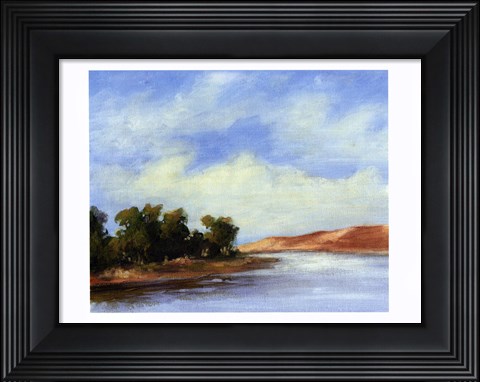 Framed Small Summer horizons II Print