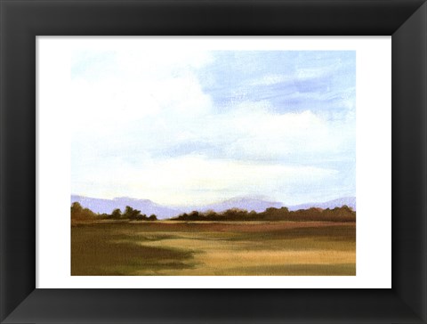 Framed Small Summer horizons III Print