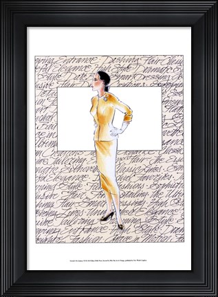Framed 50&#39;s Fashion VII Print