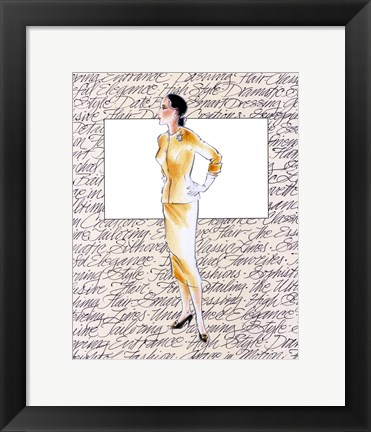 Framed 50&#39;s Fashion VII Print