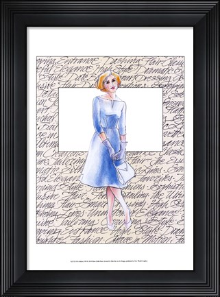 Framed 50&#39;s Fashion VIII Print