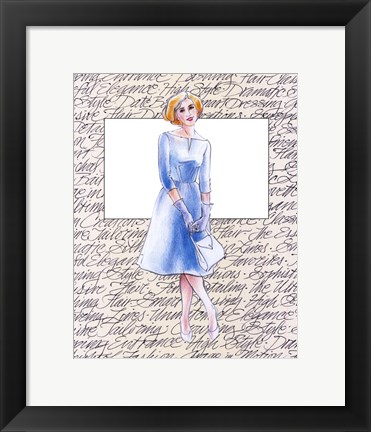 Framed 50&#39;s Fashion VIII Print