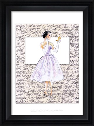 Framed 50&#39;s Fashion X Print