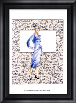 Framed 50&#39;s Fashion XI Print