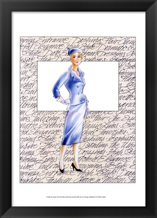 Framed 50&#39;s Fashion XI Print