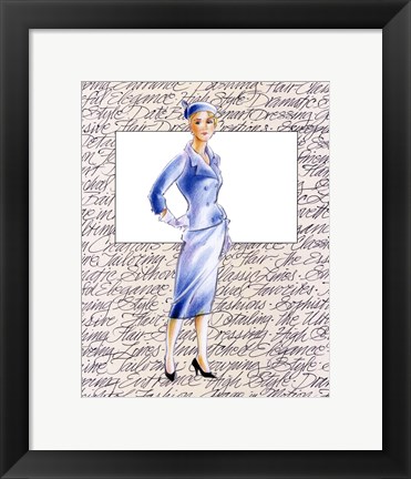 Framed 50&#39;s Fashion XI Print