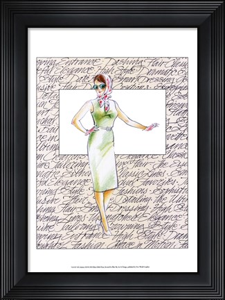 Framed 50&#39;s Fashion XII Print