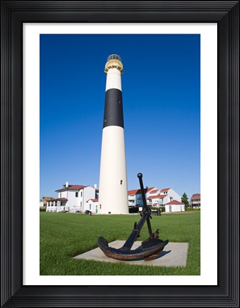Framed Absecon Lighthouse Museum, Atlantic County, Atlantic City, New Jersey, USA Print