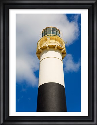 Framed Absecon Lighthouse Museum, Atlantic County, Atlantic City, New Jersey up close Print