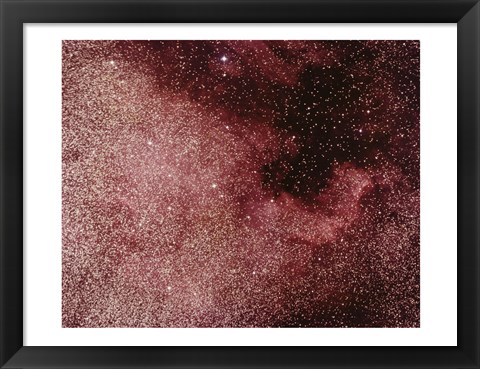 Framed North America Nebula In Cygnus Print