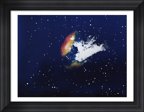 Framed Swan Nebula Print