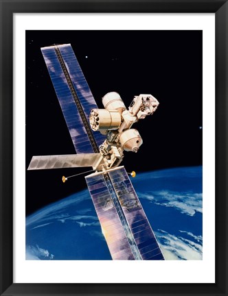 Framed Space Station Concept McDonnell Douglas Print