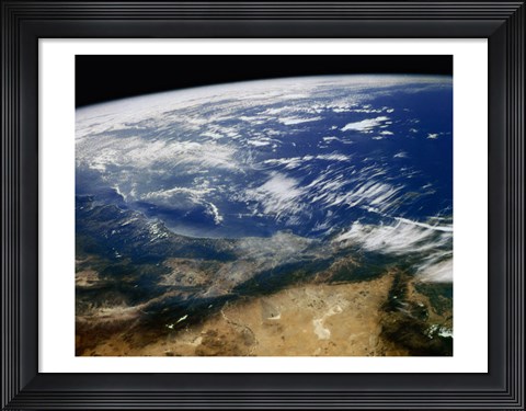 Framed Earth San Andreas and Garloch Faults California USA Print