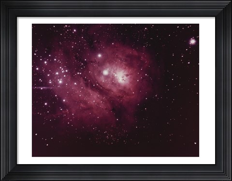 Framed Lagoon Nebula in Sagittarius Print