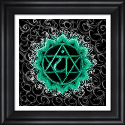 Framed Anahata - Heart Chakra, Flawless Print