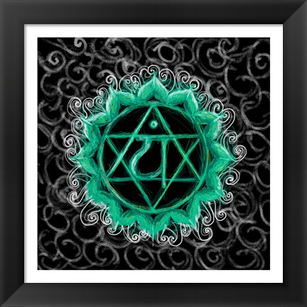 Framed Anahata - Heart Chakra, Flawless Print