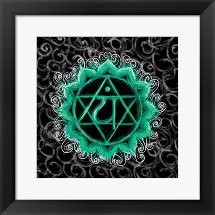 Framed Anahata - Heart Chakra, Flawless Print