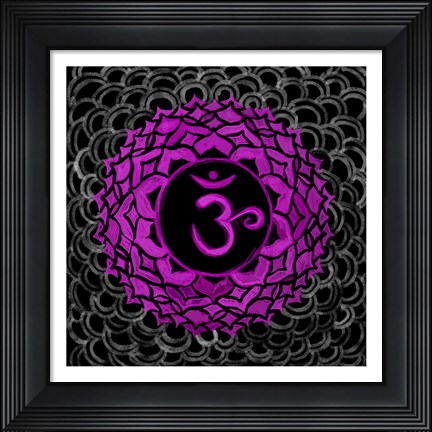 Framed Sahasrara - Crown Chakra, Thousandfold Print