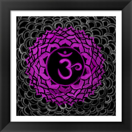 Framed Sahasrara - Crown Chakra, Thousandfold Print