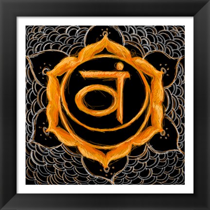 Framed Svadhisthana - Sacral Chakra, Sweetness Print