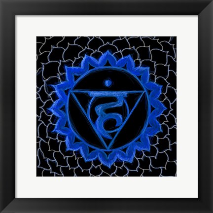 Framed Vishuddha - Throat Chakra, Purity Print