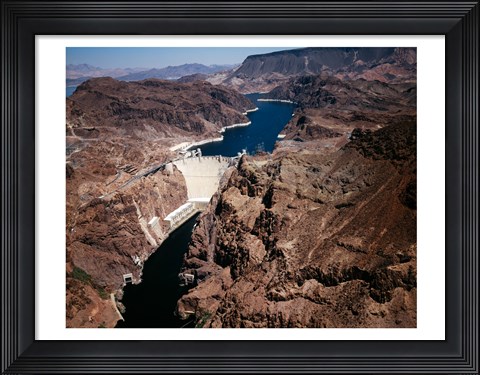 Framed Above Hoover Dam near Boulder City, Nevada Print