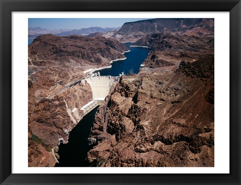 Framed Above Hoover Dam near Boulder City, Nevada Print