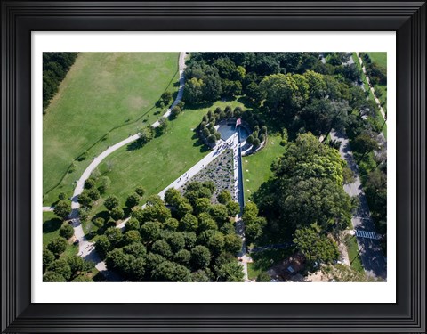 Framed Ariel view of the Korean War Monument Print