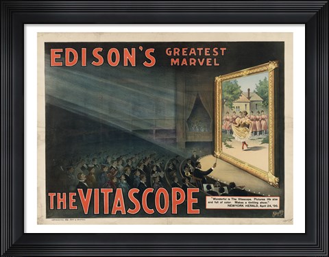Framed Edisons Vitascope Print
