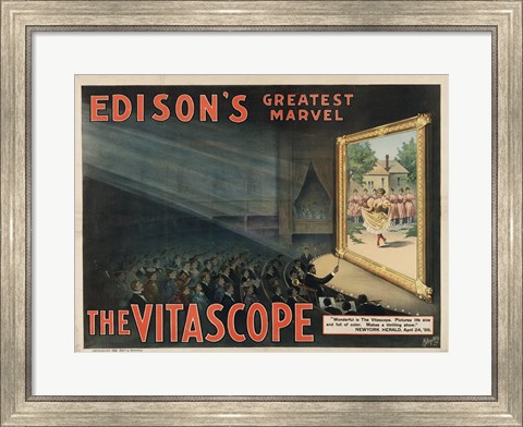 Framed Edisons Vitascope Print