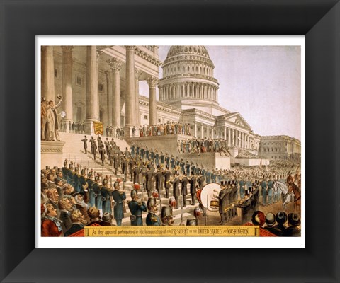 Framed Inauguration at the Capital Print