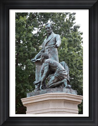 Framed Lincoln statue Print