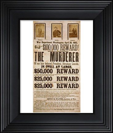Framed Wanted Poster Print