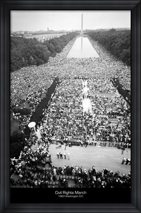 Framed Civil rights march on Washington Print