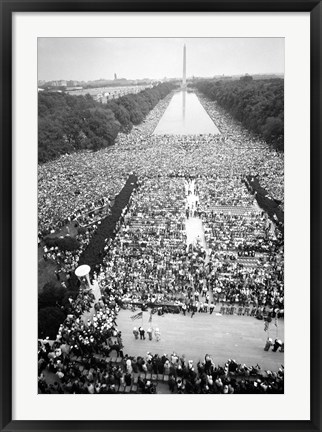 Framed Civil rights march on Washington Print