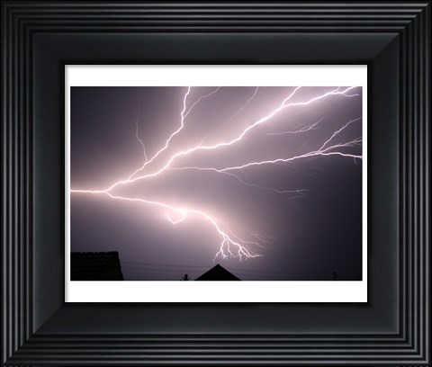 Framed Cloud-to-cloud Lightning Print