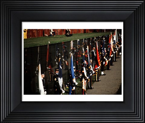 Framed Dedication of Vietnam Veterans Memorial 1982 Print