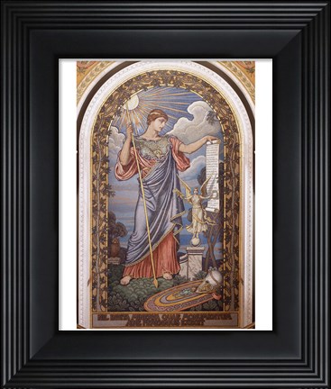 Framed Second Floor, East Corridor. Mosaic of Minerva library of congress washington Print
