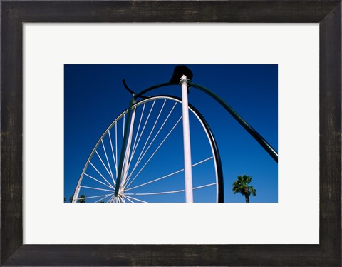 Framed Close-up of a Penny farthing bicycle, Santa Barbara, California, USA Print