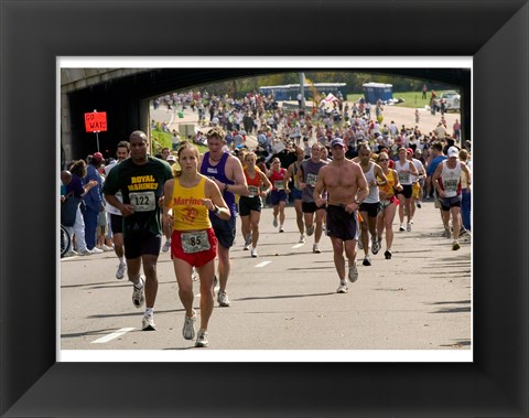 Framed Jersey Marathon 2011 Print