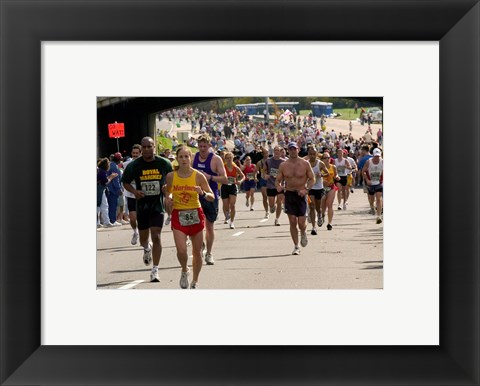 Framed Jersey Marathon 2011 Print