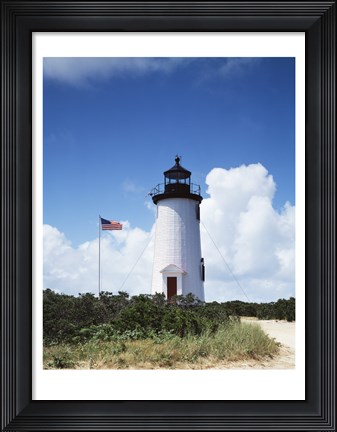Framed Ape Poge Light, Cape Cod, Massachusetts Print