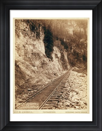 Framed Grand Canyon Elk Canyon on Black Hills Print