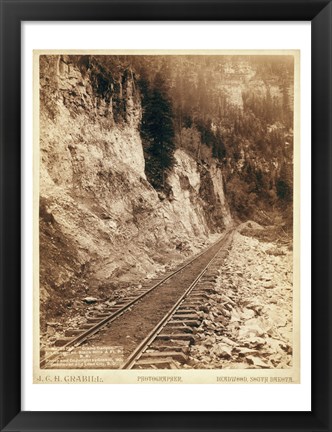 Framed Grand Canyon Elk Canyon on Black Hills Print