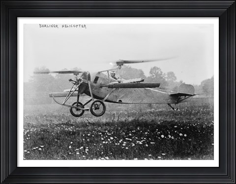 Framed Berliner Helicopter Print