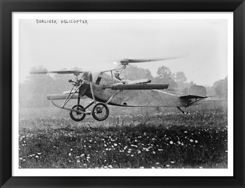 Framed Berliner Helicopter Print